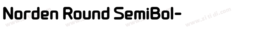 Norden Round SemiBol字体转换 Norden Round SemiBol字体转换